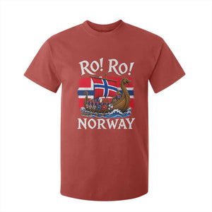 Ro Ro Norway Viking Row T Shirt For Kid Norwegian Flag Longship for Norge Football Fan TS11 Red Print Your Wear