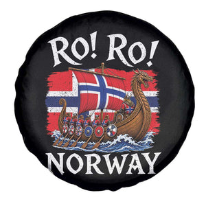 Ro Ro Norway Viking Row Spare Tire Cover Norwegian Flag Longship for Norge Football Fan TS11 Print Your Wear