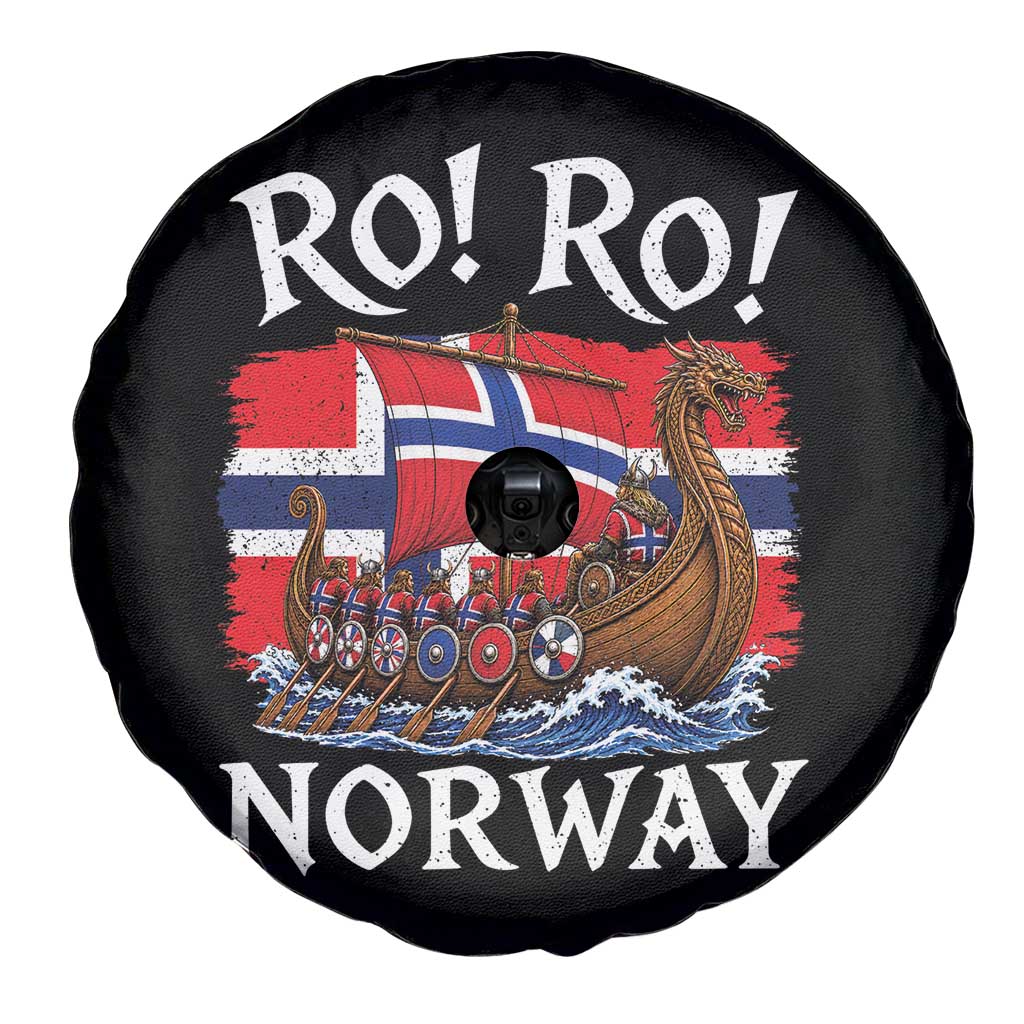 Ro Ro Norway Viking Row Spare Tire Cover Norwegian Flag Longship for Norge Football Fan TS11 Print Your Wear