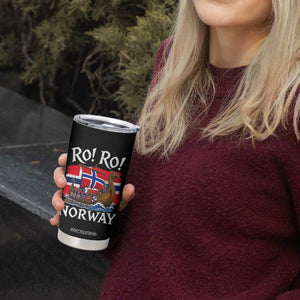 Ro Ro Norway Viking Row Tumbler Cup Norwegian Flag Longship for Norge Football Fan TS11 Print Your Wear