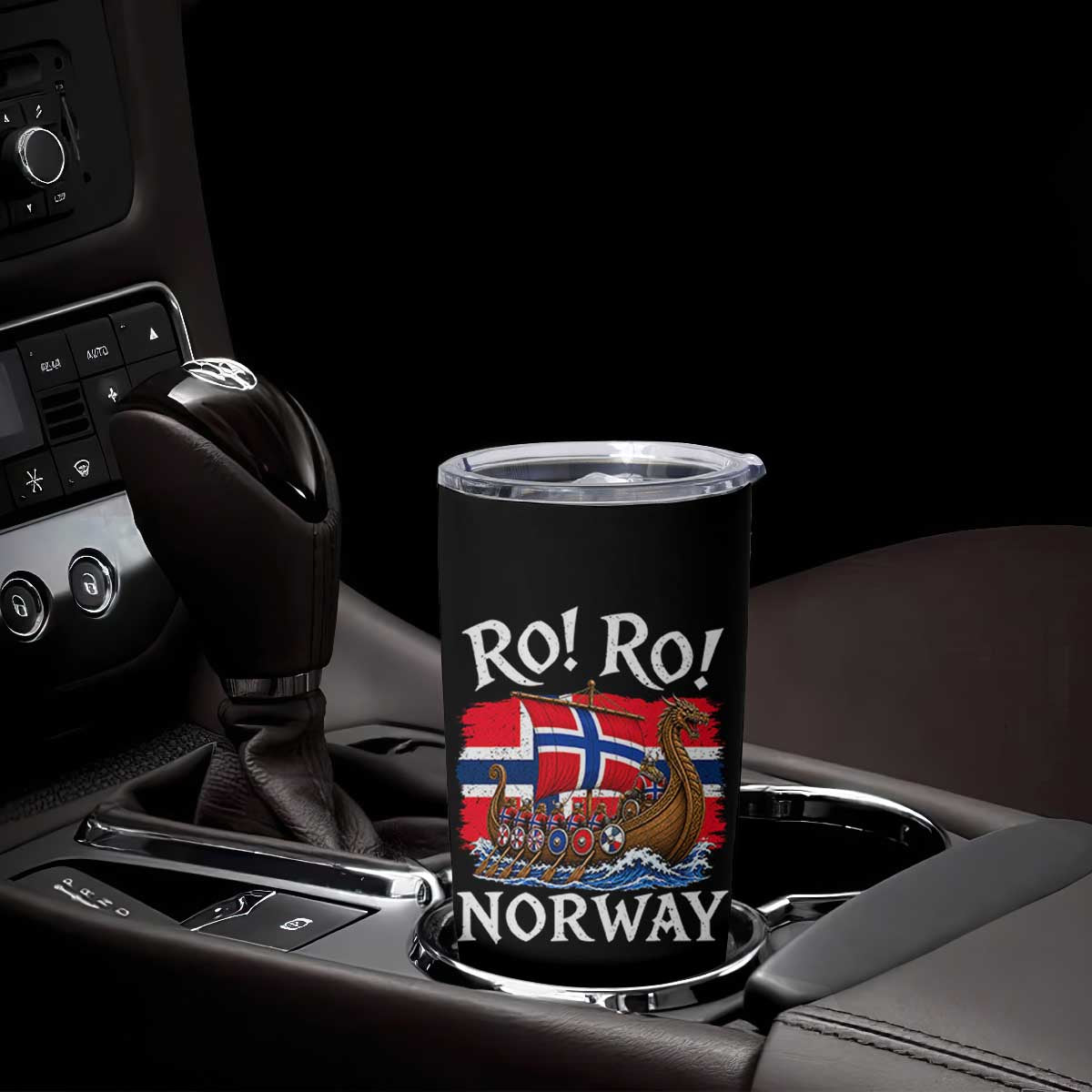 Ro Ro Norway Viking Row Tumbler Cup Norwegian Flag Longship for Norge Football Fan TS11 Print Your Wear