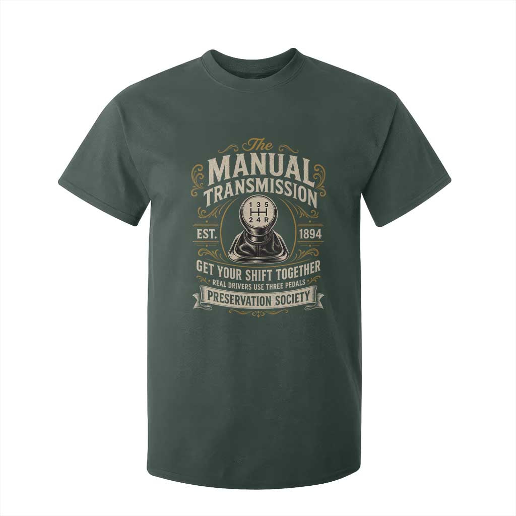 The Manual Transmission Preservation Society Get Your Shift Together T Shirt For Kid Funny Manual Car Guy