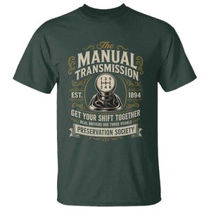 The Manual Transmission Preservation Society Get Your Shift Together T Shirt Funny Manual Car Guy