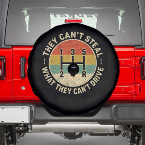 They Can't Steal What They Can't Drive Spare Tire Cover Funny Stick Shift Manual Car