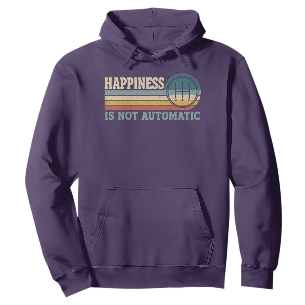 Happiness Is Not Automatic 5 Speed Manual Transmission Car Hoodie
