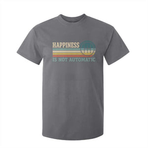 Happiness Is Not Automatic 5 Speed Manual Transmission Car T Shirt For Kid