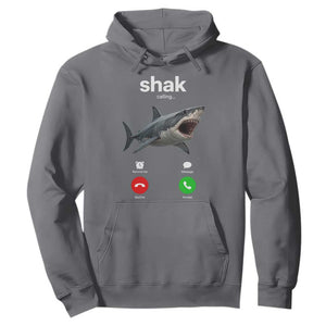 Shark Calling Meme Mispelled Shak Incoming Call Humor Hoodie