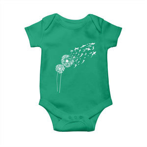 Shark Dandelion Flower for Ocean Wildlife Lover Baby Onesie TS11 Irish Green Print Your Wear