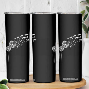 Shark Dandelion Flower for Ocean Wildlife Lover Skinny Tumbler TS11 Print Your Wear