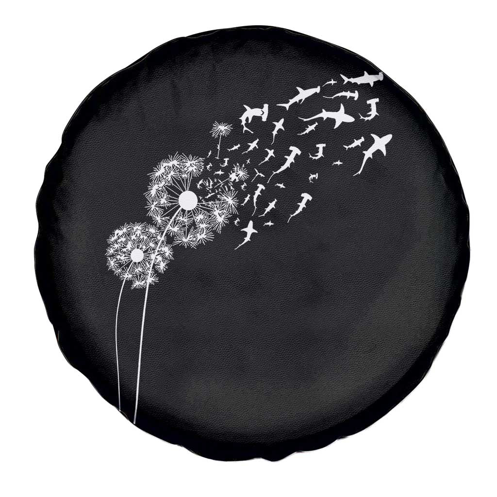 Shark Dandelion Flower for Ocean Wildlife Lover Spare Tire Cover TS11 Print Your Wear