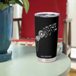 Shark Dandelion Flower for Ocean Wildlife Lover Tumbler Cup TS11 Print Your Wear