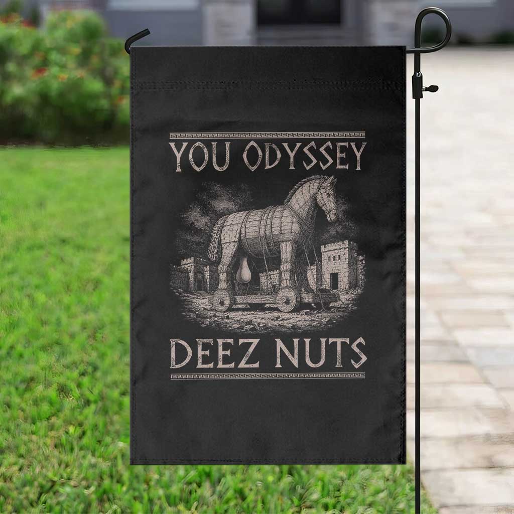 You Odyssey Deez Nuts Funny Trojan Horse Garden Flag Inappropriate Adult Humor Ancient Greek