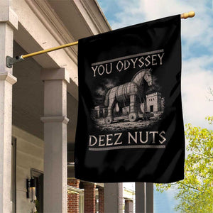 You Odyssey Deez Nuts Funny Trojan Horse Garden Flag Inappropriate Adult Humor Ancient Greek