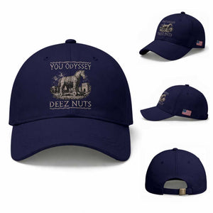 You Odyssey Deez Nuts Funny Trojan Horse Baseball Cap Inappropriate Adult Humor Ancient Greek