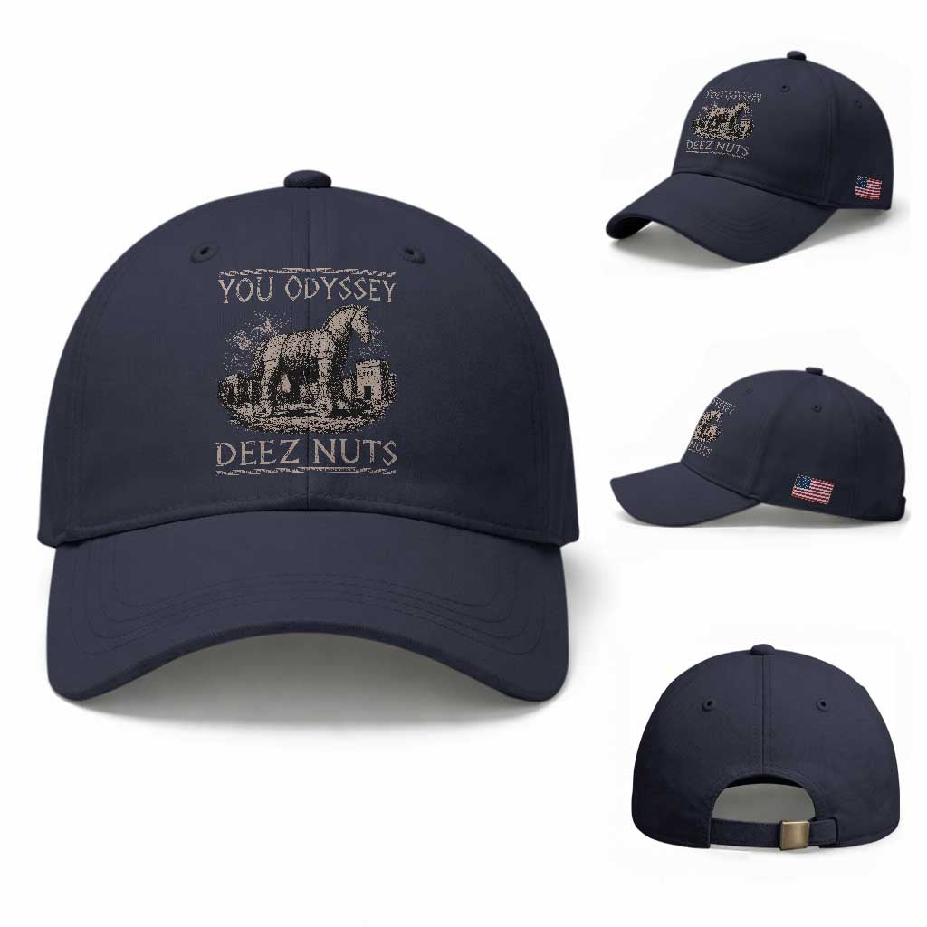 You Odyssey Deez Nuts Funny Trojan Horse Baseball Cap Inappropriate Adult Humor Ancient Greek