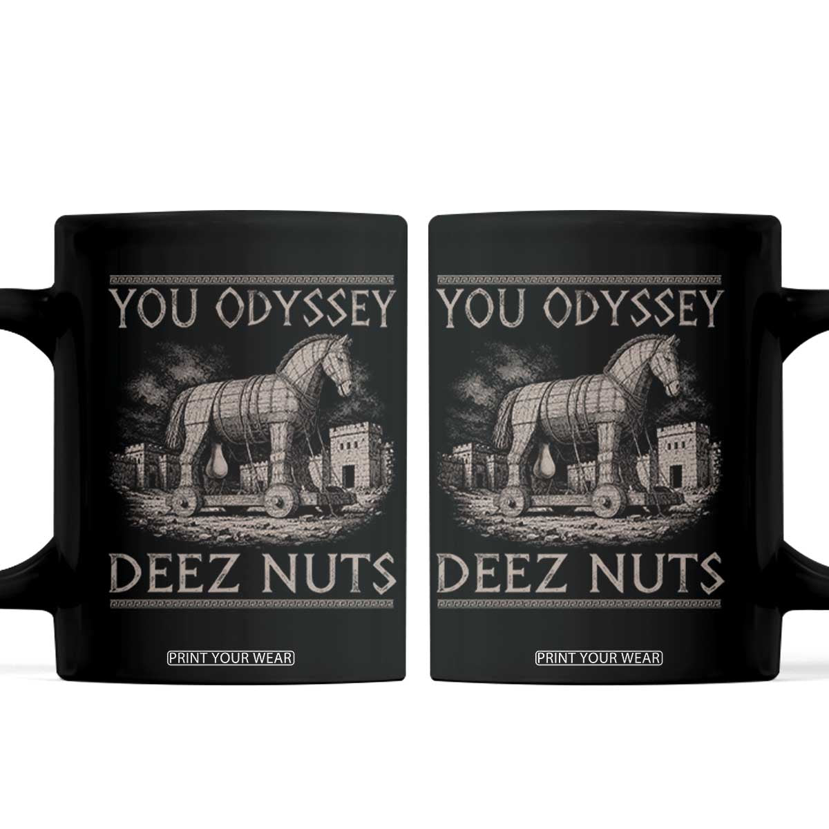 You Odyssey Deez Nuts Funny Trojan Horse Coffee Mug Inappropriate Adult Humor Ancient Greek