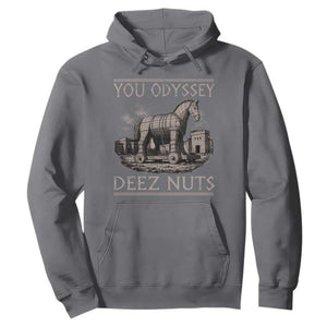 You Odyssey Deez Nuts Funny Trojan Horse Hoodie Inappropriate Adult Humor Ancient Greek TS11 Charcoal Print Your Wear