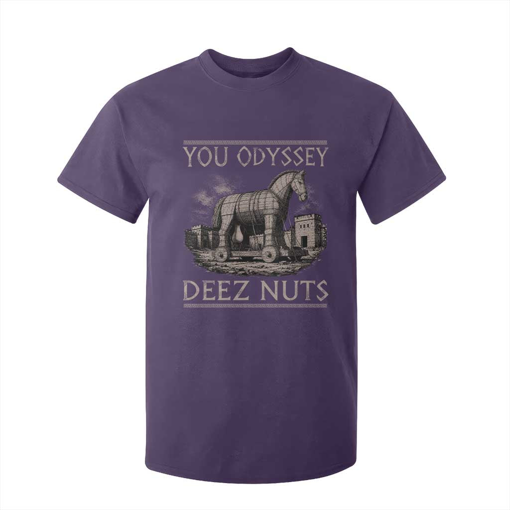 You Odyssey Deez Nuts Funny Trojan Horse T Shirt For Kid Inappropriate Adult Humor Ancient Greek TS11 Purple Print Your Wear