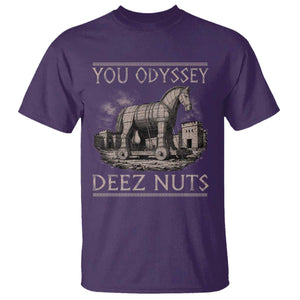 You Odyssey Deez Nuts Funny Trojan Horse T Shirt Inappropriate Adult Humor Ancient Greek TS11 Purple Print Your Wear