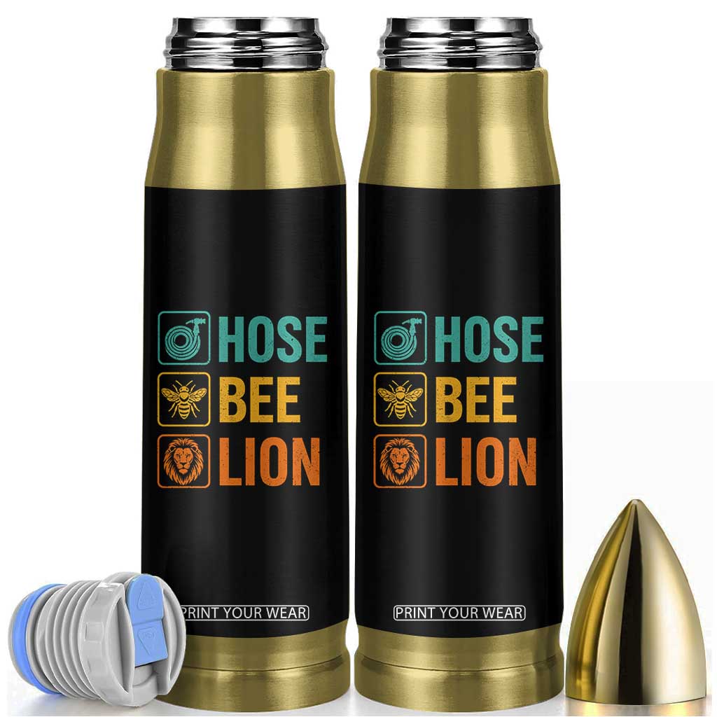 Hose Bee Lion Funny Meme Word Pun Retro Bullet Tumbler