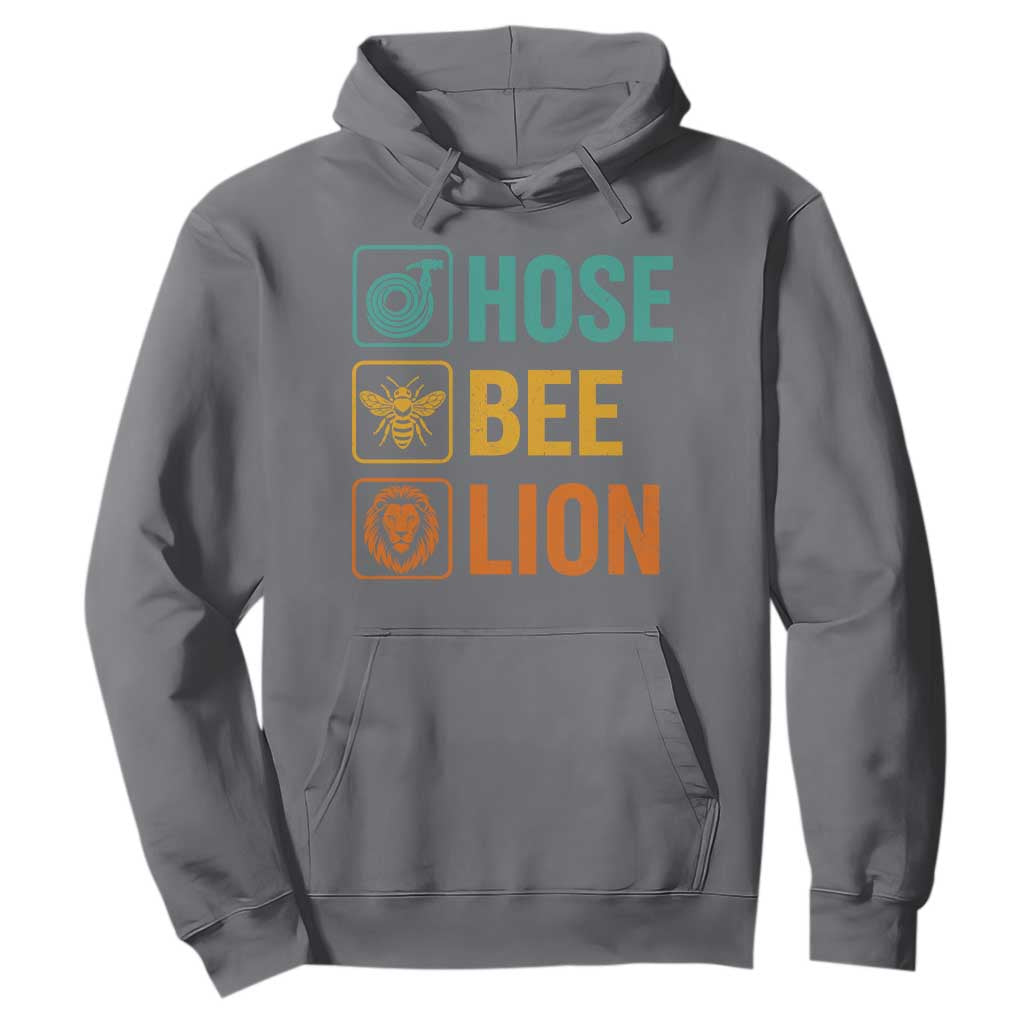 Hose Bee Lion Funny Meme Word Pun Retro Hoodie