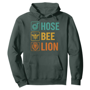 Hose Bee Lion Funny Meme Word Pun Retro Hoodie