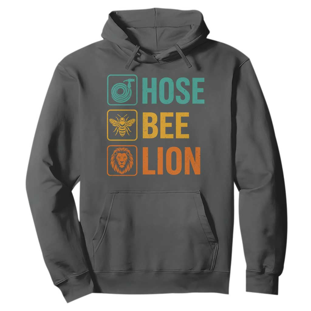 Hose Bee Lion Funny Meme Word Pun Retro Hoodie