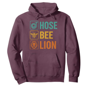 Hose Bee Lion Funny Meme Word Pun Retro Hoodie