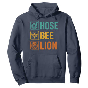 Hose Bee Lion Funny Meme Word Pun Retro Hoodie