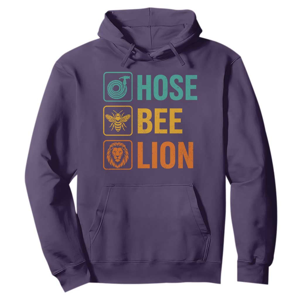Hose Bee Lion Funny Meme Word Pun Retro Hoodie