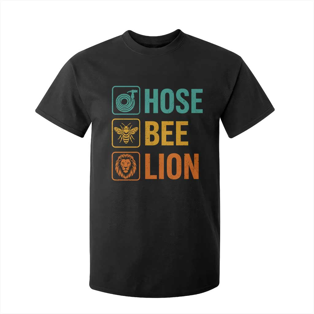 Hose Bee Lion Funny Meme Word Pun Retro T Shirt For Kid