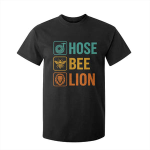 Hose Bee Lion Funny Meme Word Pun Retro T Shirt For Kid