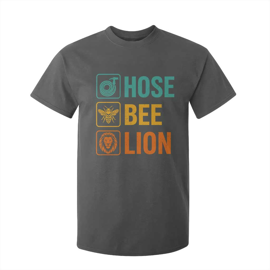 Hose Bee Lion Funny Meme Word Pun Retro T Shirt For Kid
