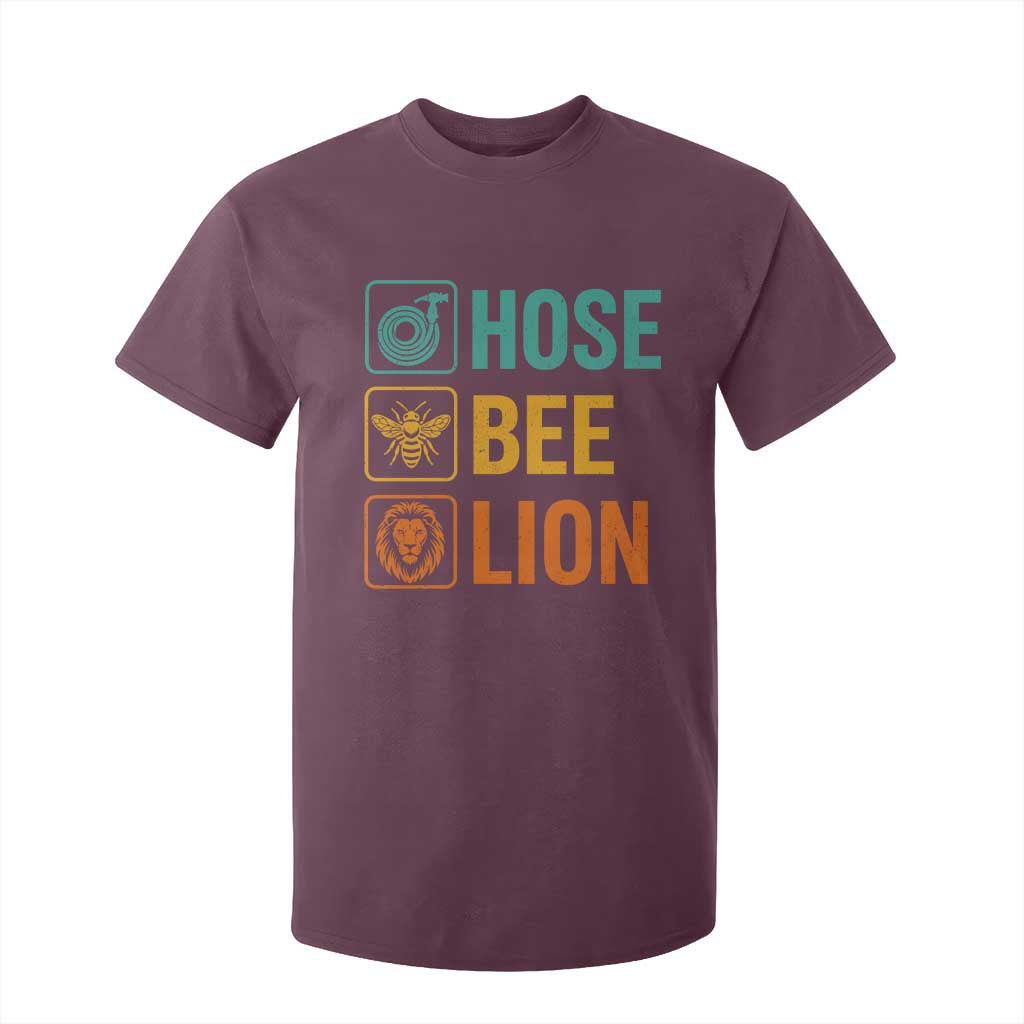 Hose Bee Lion Funny Meme Word Pun Retro T Shirt For Kid