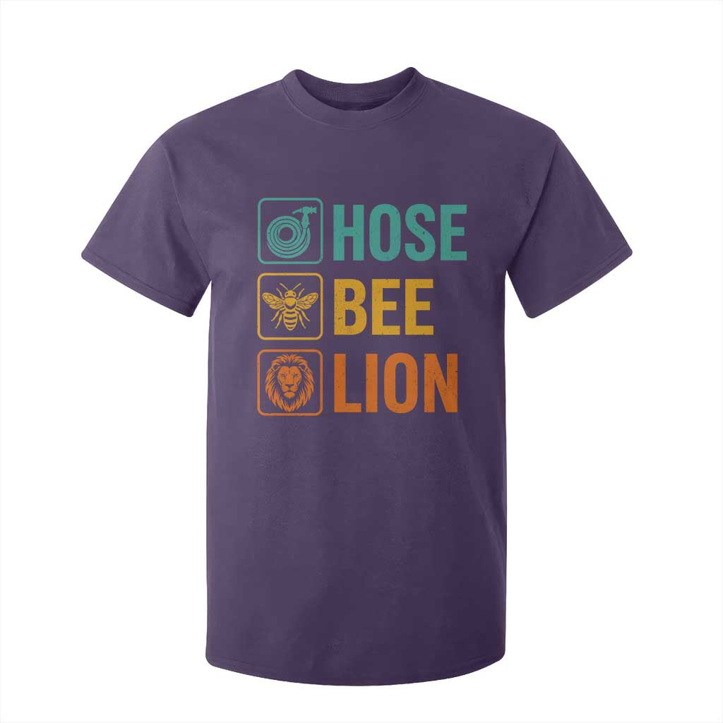 Hose Bee Lion Funny Meme Word Pun Retro T Shirt For Kid