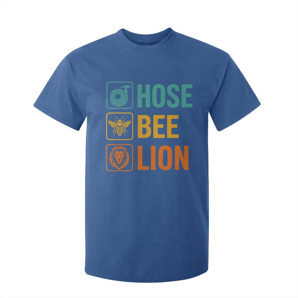 Hose Bee Lion Funny Meme Word Pun Retro T Shirt For Kid