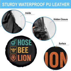 Hose Bee Lion Funny Meme Word Pun Retro Spare Tire Cover