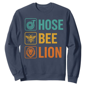 Hose Bee Lion Funny Meme Word Pun Retro Sweatshirt