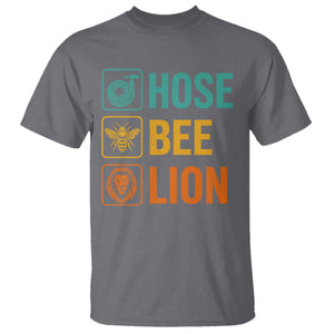 Hose Bee Lion Funny Meme Word Pun Retro T Shirt