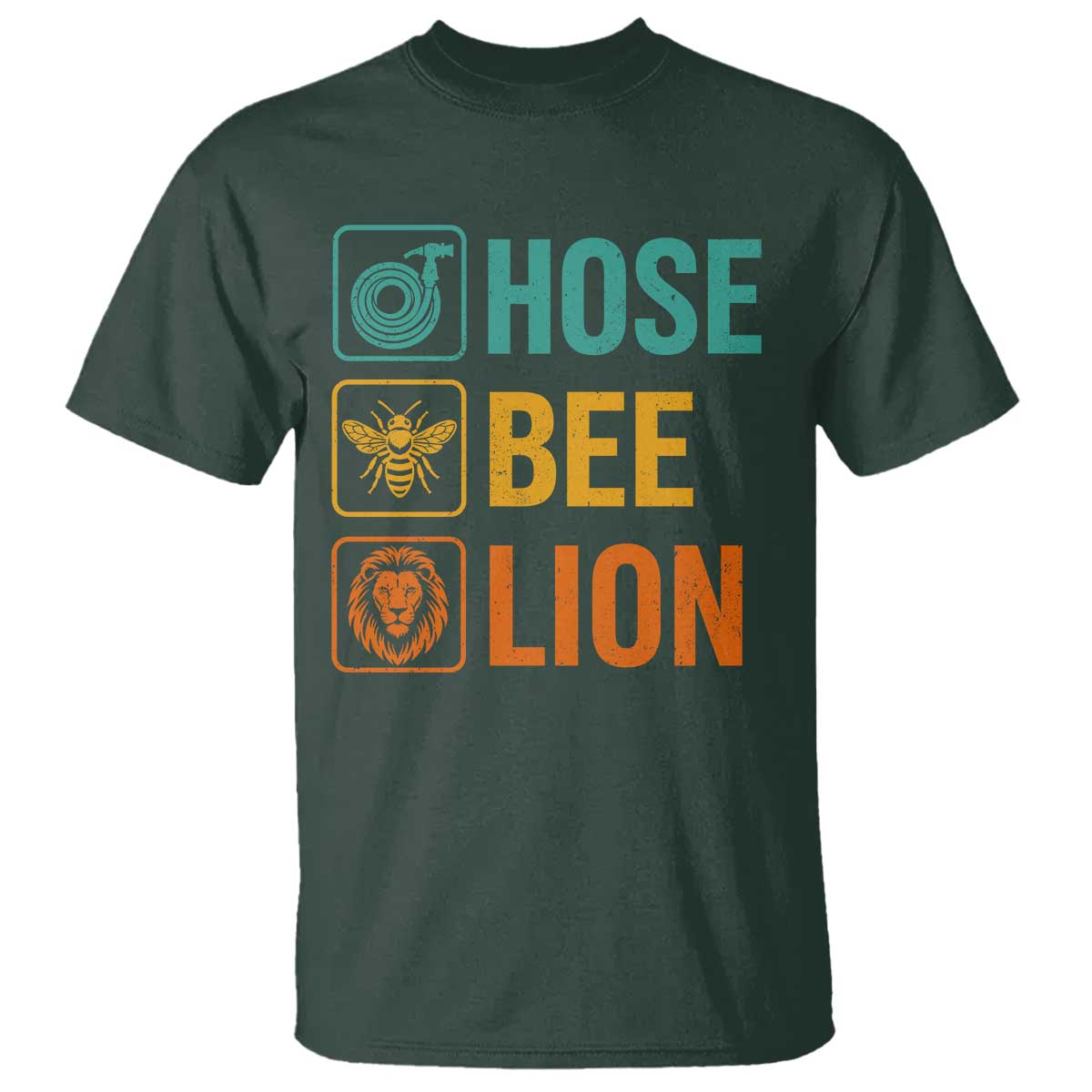 Hose Bee Lion Funny Meme Word Pun Retro T Shirt