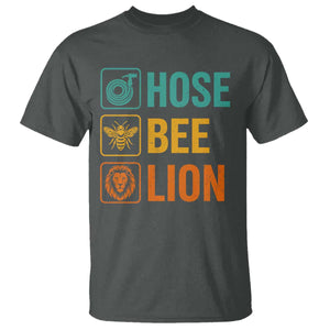 Hose Bee Lion Funny Meme Word Pun Retro T Shirt