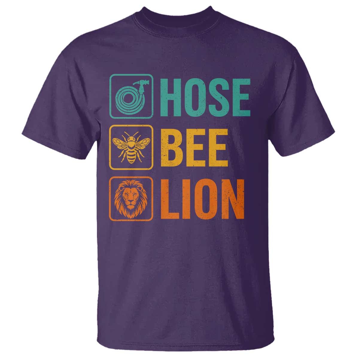 Hose Bee Lion Funny Meme Word Pun Retro T Shirt