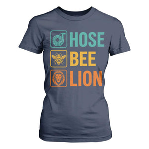 Hose Bee Lion Funny Meme Word Pun Retro T Shirt For Women