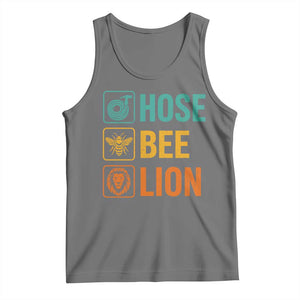 Hose Bee Lion Funny Meme Word Pun Retro Tank Top