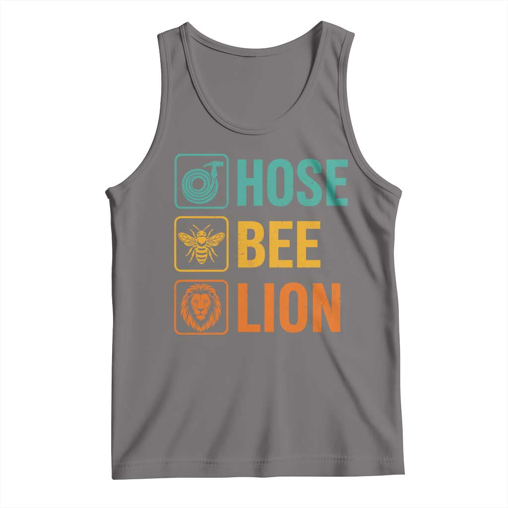 Hose Bee Lion Funny Meme Word Pun Retro Tank Top