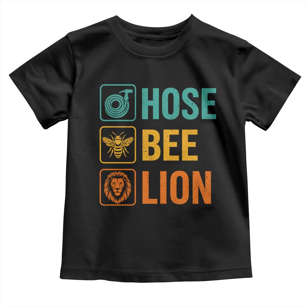 Hose Bee Lion Funny Meme Word Pun Retro Toddler T Shirt