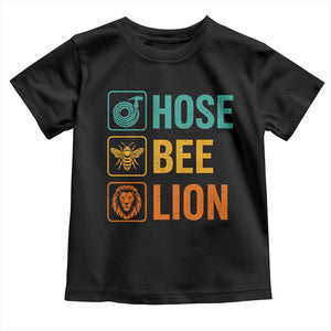 Hose Bee Lion Funny Meme Word Pun Retro Toddler T Shirt