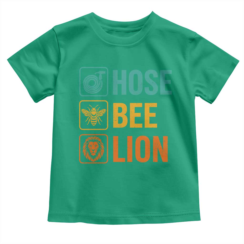 Hose Bee Lion Funny Meme Word Pun Retro Toddler T Shirt