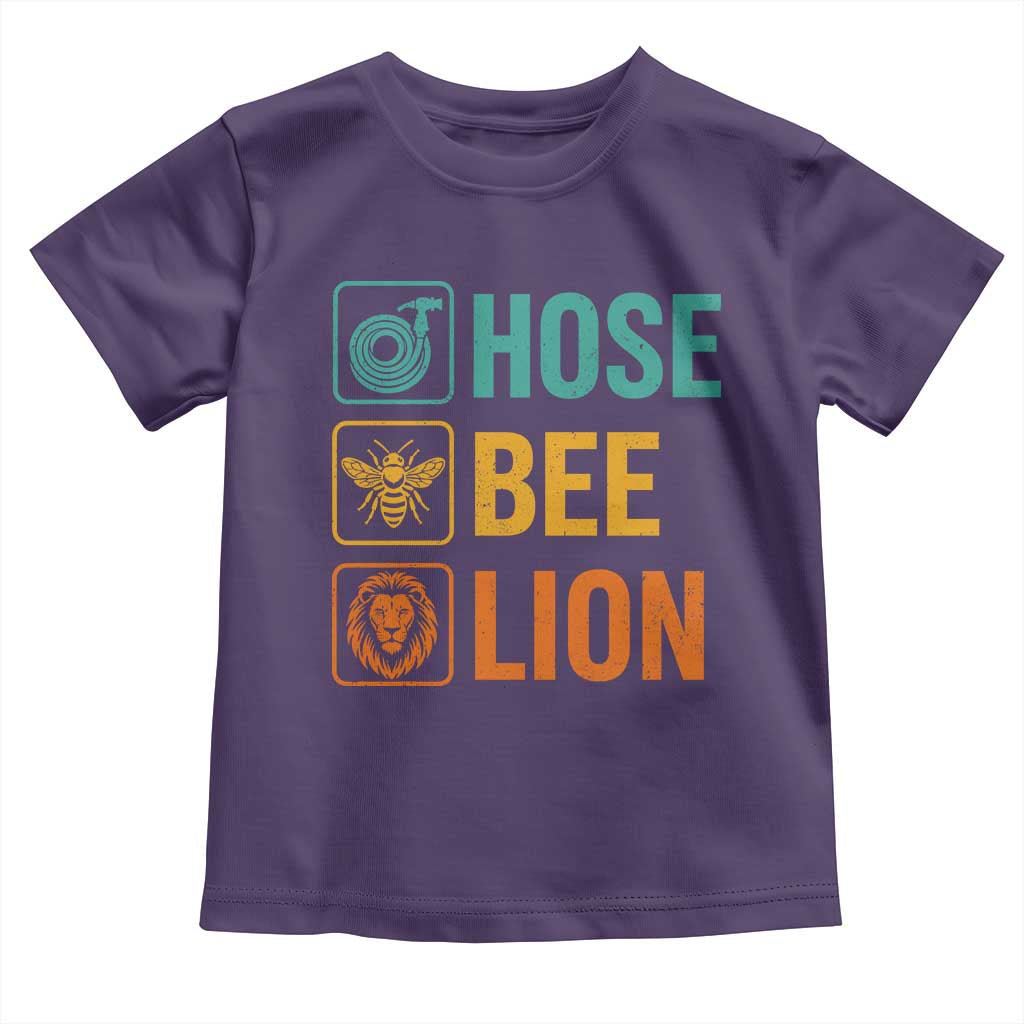 Hose Bee Lion Funny Meme Word Pun Retro Toddler T Shirt