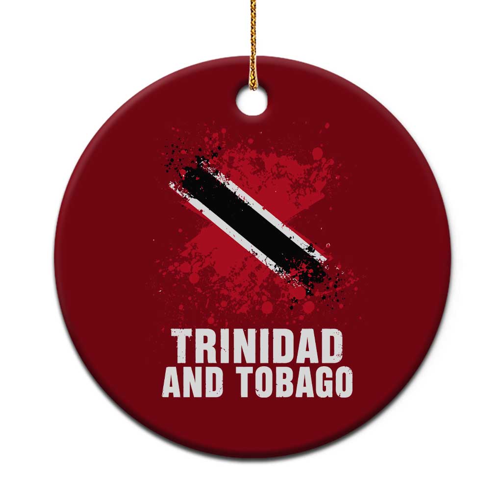 Trinidad And Tobago Ceramic Ornament Retro Vintage Watercolors Trinidadian Flag TS11 1pc Red Print Your Wear